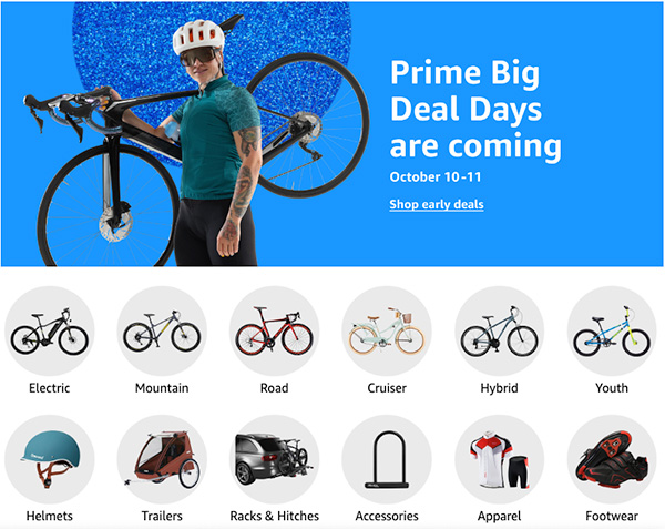 amazon prime cycling deals in the ride shop