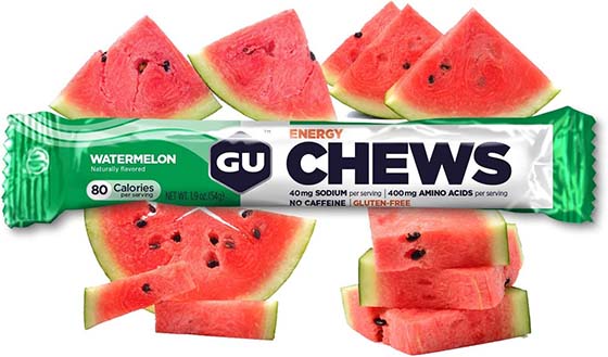 stick of gu chews watermelon flavor