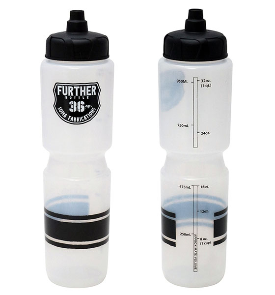 2-Pack Zefal Magnum 33oz 975ml Clear Bike Water Bottles BPA Free Dishwasher  Safe